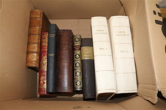 Two boxes of miscellaneous books